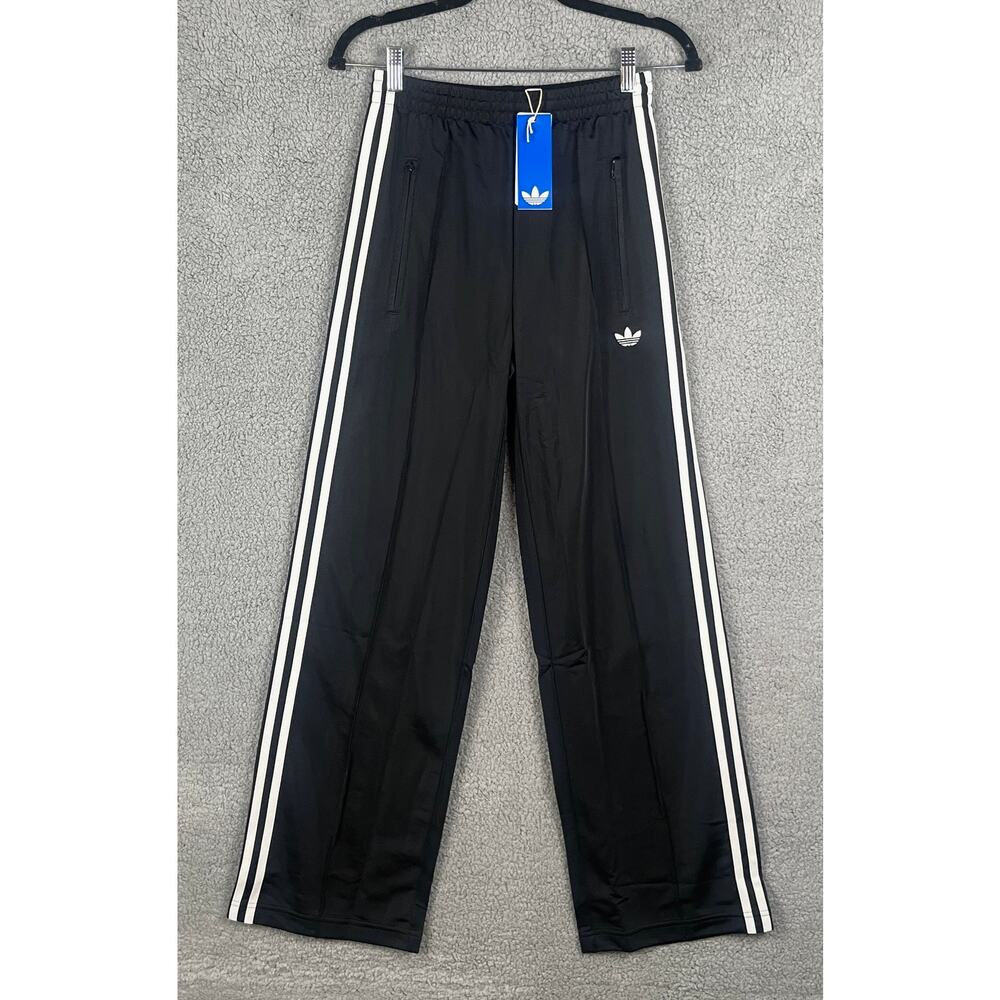 adidas Originals Black Track Pants with White Stripes